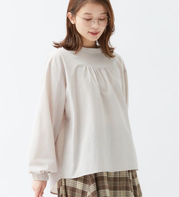 Viola e Viola（ヴィオラ エ ヴィオラ）の「バルーン袖スタンド衿ブラウス（ブラウス）」｜詳細画像