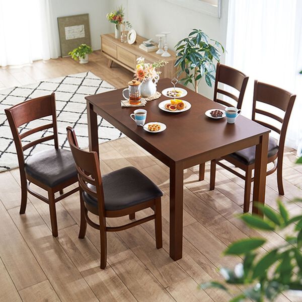 「Ｎｅｗお買得ダイニングセット（椅子・チェア・スツール）」｜ブラウン