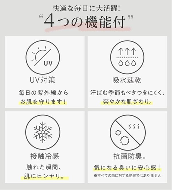 alotta（アロッタ）の「【４つの機能付】ひんやりスキッパーＴシャツブラウス（ブラウス）」｜詳細画像