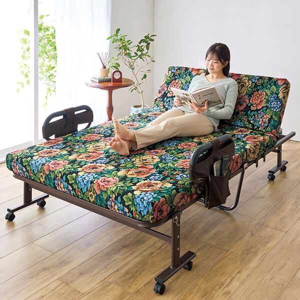 「組立簡単　寝心地が選べる手動ベッド（ベッド）」｜詳細画像