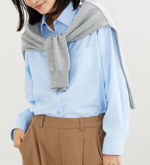 BELLUNA（ベルーナ）の「【快適Ｌａｂ．】重ね着にも活躍！イージーケアシャツ（シャツ）」｜詳細画像