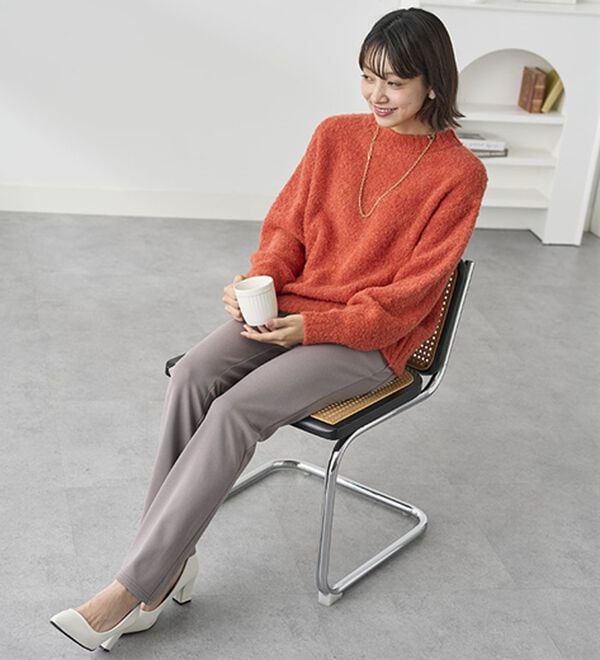 BELLUNA（ベルーナ）の「【裏起毛有無】ジャストフィットらくらくパンツ（フルレングスパンツ）」｜詳細画像