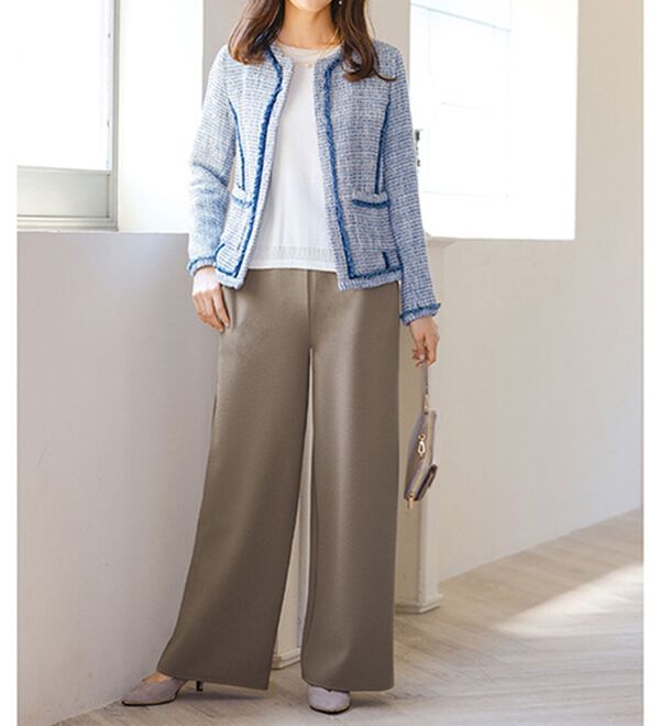 ルフラン（ルフラン）の「【３本組】ジャカード柄シャーリングパンツ（その他パンツ）」｜詳細画像