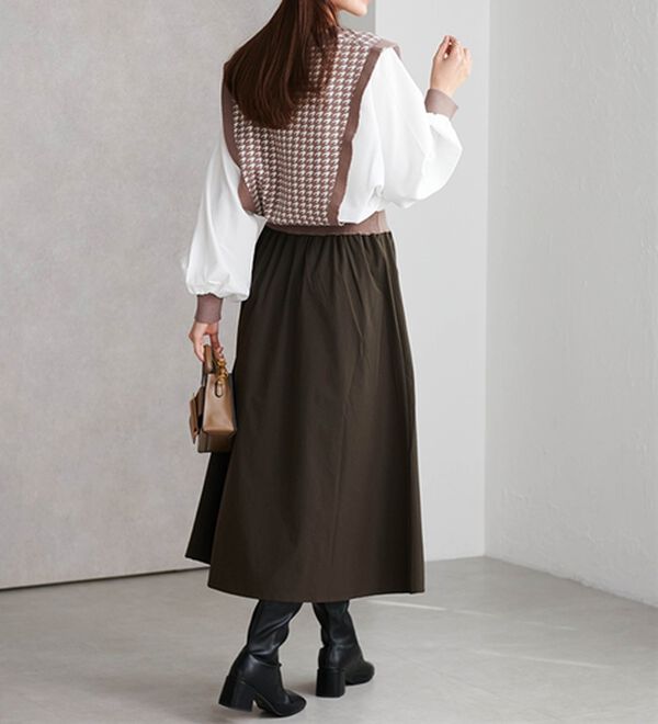 RANAN（ラナン）の「重ね着風ドッキングワンピース（ドッキングワンピース）」｜詳細画像