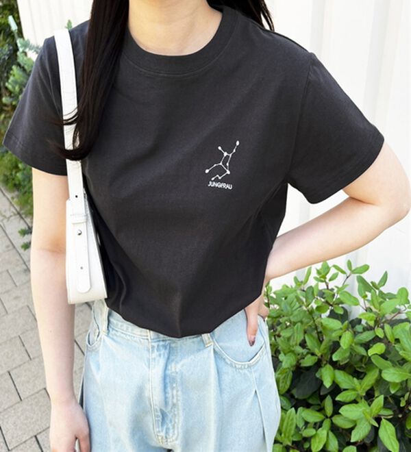 GeeRA（ジーラ）の「綿１００％アソート１ポイント刺しゅうＴシャツ（カットソー）」｜詳細画像