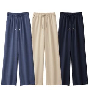 Viola e Viola（ヴィオラ エ ヴィオラ）の「麻調ゆるワイドパンツ（ワイドパンツ・ガウチョ）」｜詳細画像
