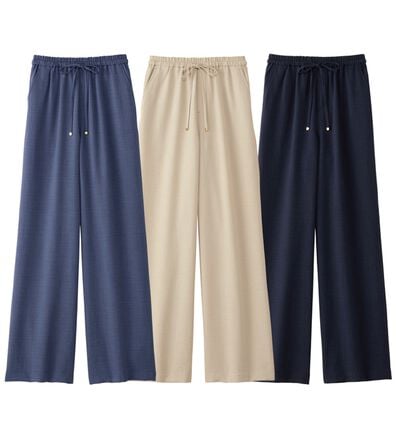 Viola e Viola（ヴィオラ エ ヴィオラ）の「麻調ゆるワイドパンツ（ワイドパンツ・ガウチョ）」