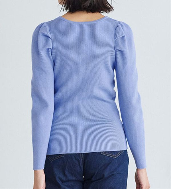 Pierrot（ピエロ）の「ボリュームスリーブリブニット（ニット・セーター）」｜詳細画像