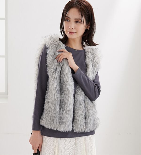 BELLUNA（ベルーナ）の「綿１００％大人顔サマ見えプルオーバー（カットソー）」｜詳細画像