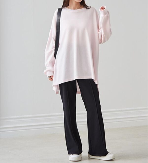 RANAN（ラナン）の「美脚見えツイルフレアーパンツ（フルレングスパンツ）」｜詳細画像