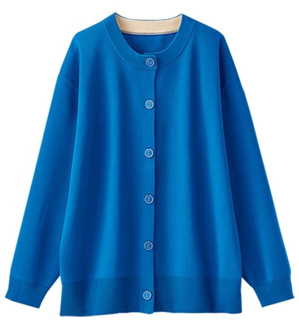 BELLUNA（ベルーナ）の「洗える！軽い！配色使いニットカーディガン（ニットカーディガン）」｜詳細画像