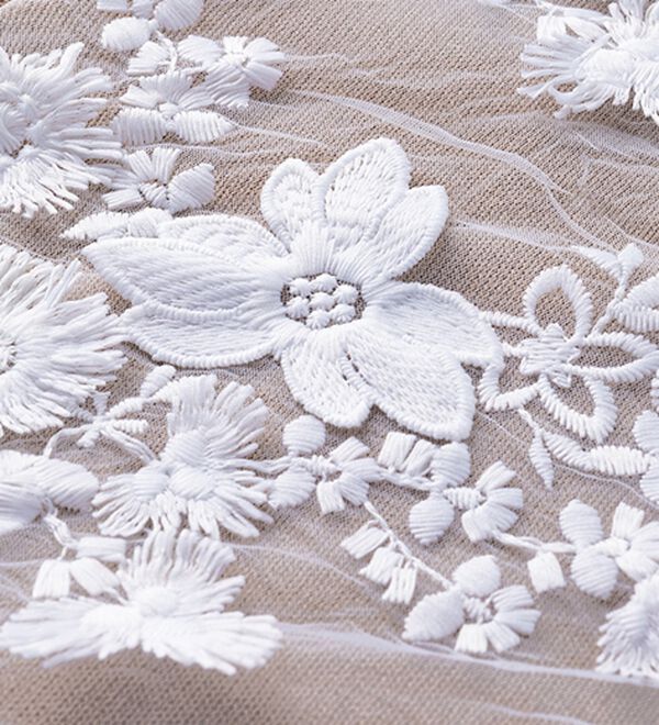 RANAN（ラナン）の「立体レース切替ニットカーディガン（ニットカーディガン）」｜詳細画像