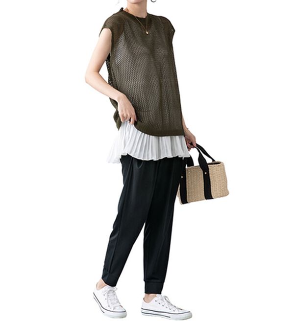 LAVIENNE（ラヴィエンヌ）の「ドレープカットソーパンツ（その他パンツ）」｜詳細画像