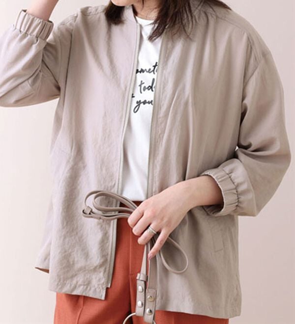 BELLUNA（ベルーナ）の「ビンテージ素材ジッパージャケット（その他ジャケット）」｜詳細画像