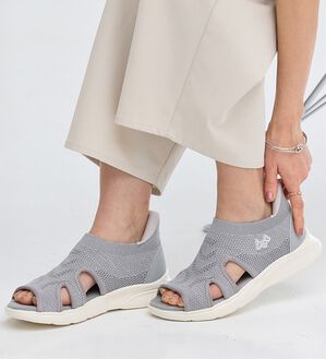 BELLUNA（ベルーナ）の「＜バルモラル＞サッと履けるニットサンダル（サンダル・ミュール）」｜詳細画像