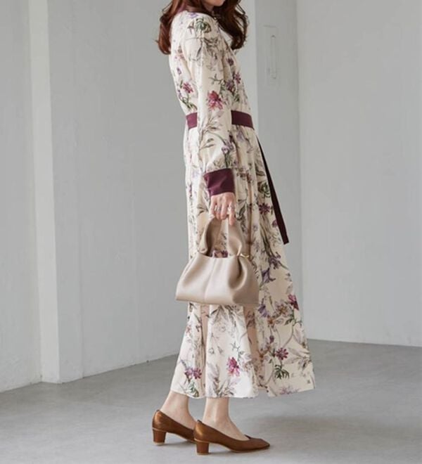 RANAN（ラナン）の「レトロフラワーシャツワンピース（プリントワンピース）」｜詳細画像