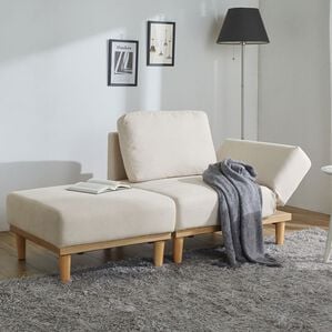 iellio（イエリオ）の「リクライニング付カウチソファＮｏｒｅｅ（ソファ）」｜アイボリーベージュ