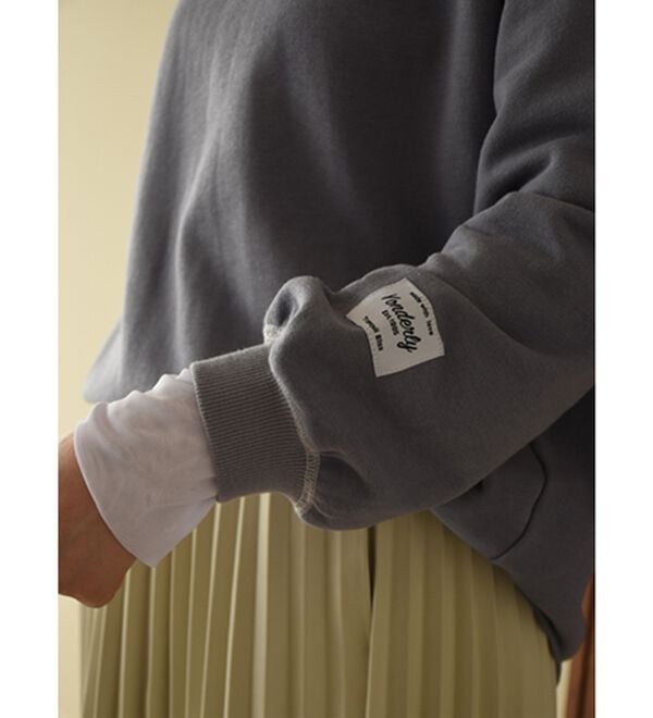 BELLUNA（ベルーナ）の「華奢見せ！しっかり綿混裏毛素材トレーナー（トレーナー・スウェット）」｜詳細画像