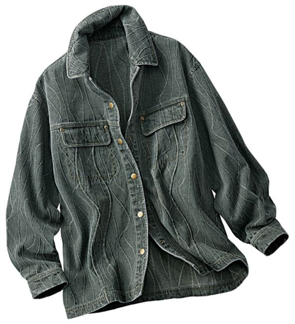 BELLUNA（ベルーナ）の「おしゃれの主役！ジャカードデニムジャケット（その他ジャケット）」｜グレー