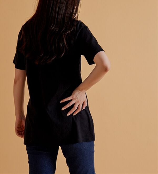 BELLUNA（ベルーナ）の「ひんやリッチコットン大人のプリントロング丈Ｔシャツ（カットソー）」｜詳細画像