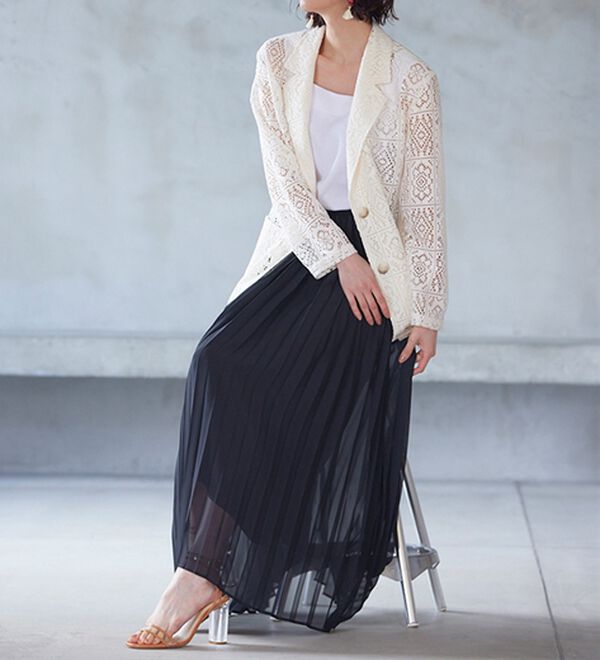 RANAN（ラナン）の「プリーツロングスカート（ロングスカート）」｜詳細画像