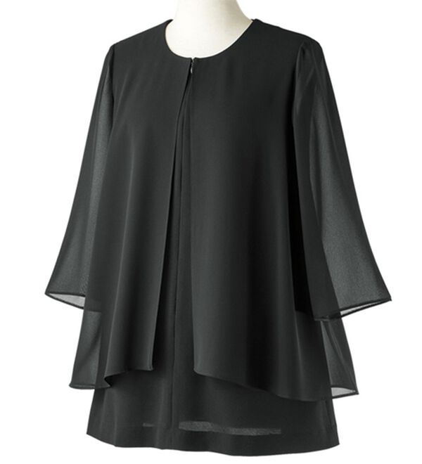 ルフラン（ルフラン）の「アイロンいらずのフォーマルブラウス（ブラックフォーマル（喪服・礼服））」｜詳細画像