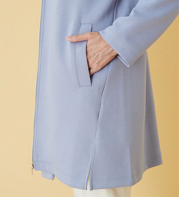 BELLUNA（ベルーナ）の「衿デザインロング丈パーカー（パーカー）」｜詳細画像
