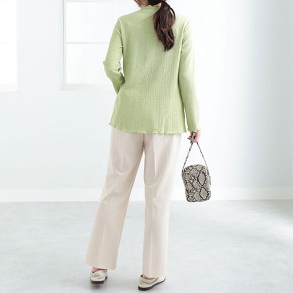 BELLUNA（ベルーナ）の「ジャカード素材ハイネックプルオーバー（カットソー）」｜詳細画像