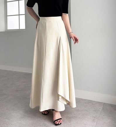 GeeRA（ジーラ）の「ラッフルフレアロングスカート（ロングスカート）」