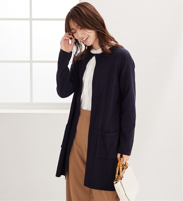 BELLUNA（ベルーナ）の「嬉しい機能付！ミラノリブカーディガン（ニットカーディガン）」｜詳細画像