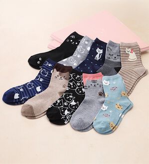 「ねこの靴下１０足＋１（靴下・ストッキング）」｜1