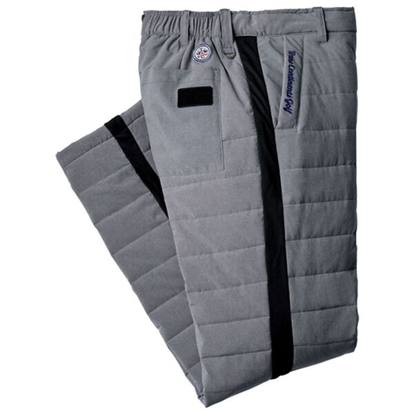 「≪ＴＶ限定★≫＜トランスコンチネンツゴルフ＞ラウンドに便利な中綿ゴルフパンツ（メンズフルレングスパンツ）」｜杢グレー