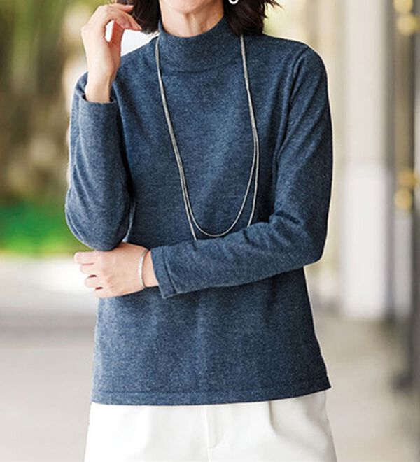 BELLUNA（ベルーナ）の「ボタン使いジャカードニットジャケットアンサンブル（アンサンブル）」｜詳細画像