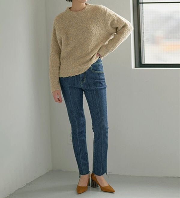 RANAN（ラナン）の「〈ＳＤＧｓ〉ふわふわブークレーニット（ニット・セーター）」｜詳細画像