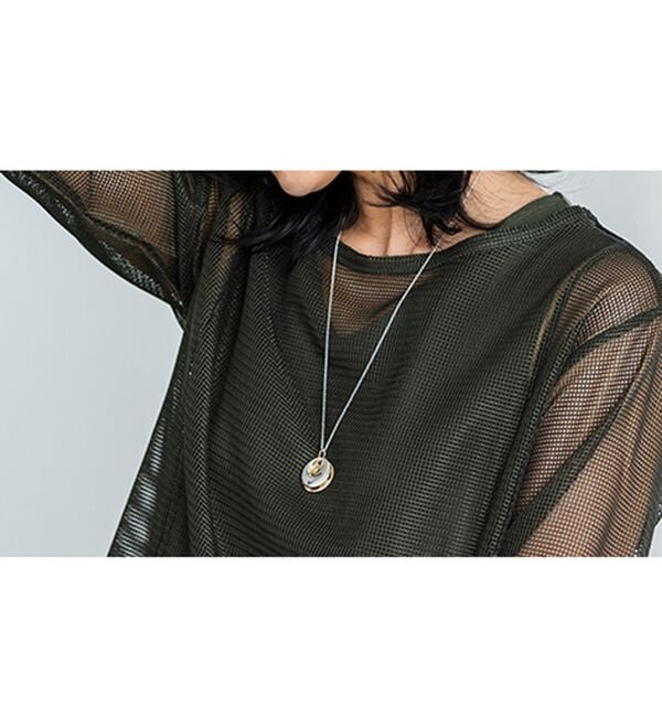 BELLUNA（ベルーナ）の「涼やかメッシュ&times;ワンピースアンサンブル（その他ワンピース）」｜詳細画像
