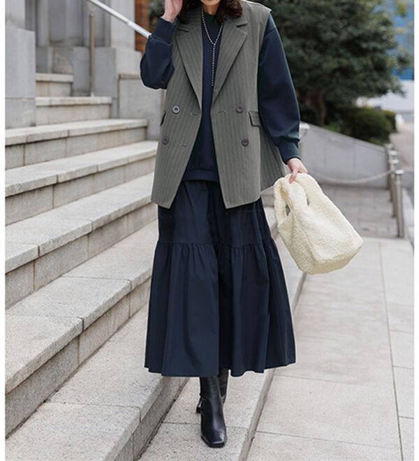 RANAN（ラナン）の「ティアードドッキングワンピース（ドッキングワンピース）」｜詳細画像