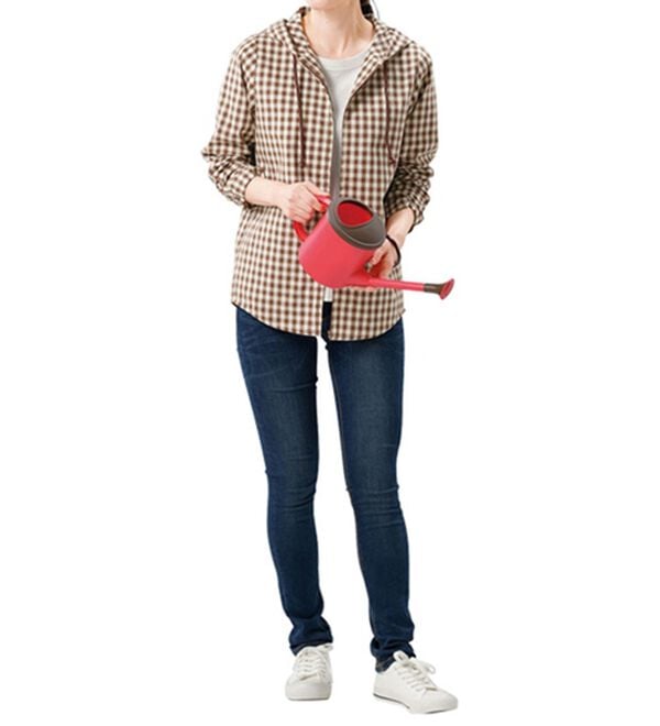 ルフラン（ルフラン）の「ギンガムチェック日よけパーカー（パーカー）」｜詳細画像