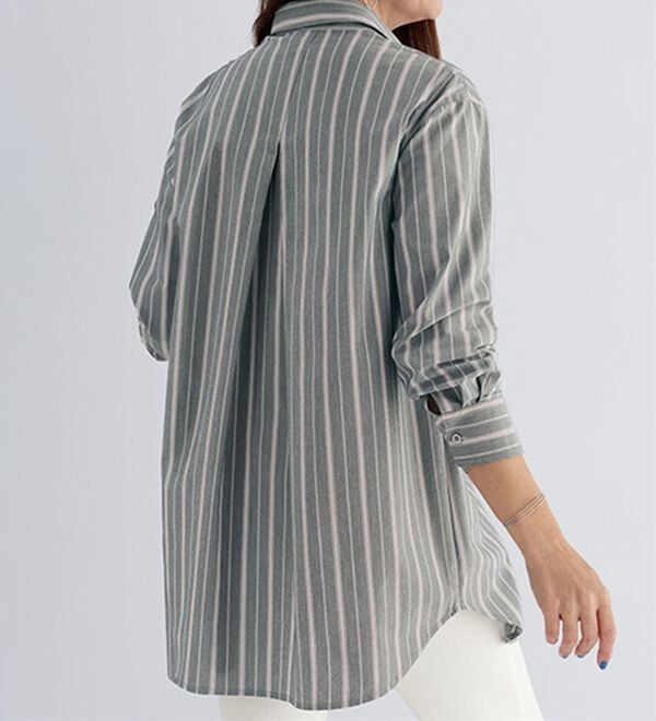 BELLUNA（ベルーナ）の「＜ＳＯＬＯＴＥＸ（Ｒ）＞ストレッチビッグシャツ（シャツ）」｜詳細画像