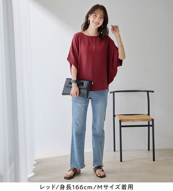 Viola e Viola（ヴィオラ エ ヴィオラ）の「華奢見えドルマンスリーブブラウス（ブラウス）」｜詳細画像