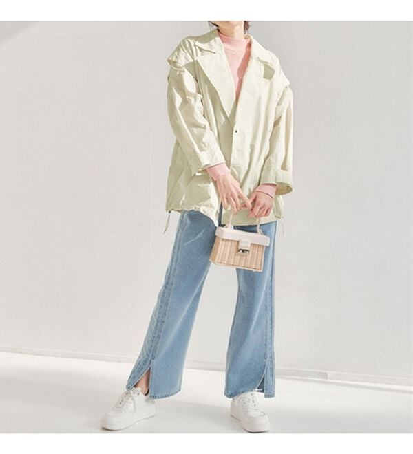 RANAN（ラナン）の「２ＷＡＹナイロントレンチコート（ハーフコート）」｜詳細画像