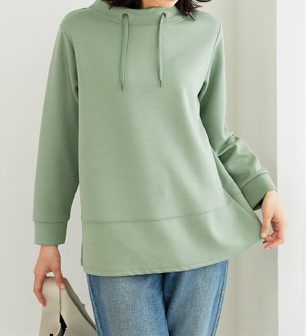 BELLUNA（ベルーナ）の「ワイドネック切替デザインプルオーバー（カットソー）」｜詳細画像