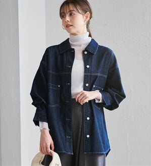 RANAN（ラナン）の「デニム素材オーバーサイズジャケット（その他ジャケット）」｜詳細画像