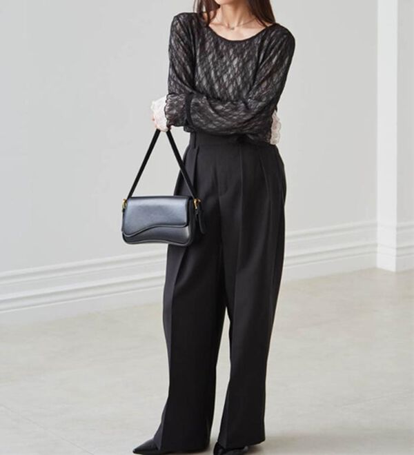 RANAN（ラナン）の「リバーシブルシアーレースＴ（カットソー）」｜詳細画像