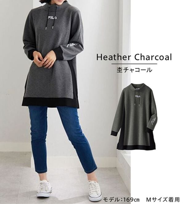 BELLUNA（ベルーナ）の「＜ＦＩＬＡ＞配色切替チュニックワンピース（チュニックワンピース）」｜詳細画像