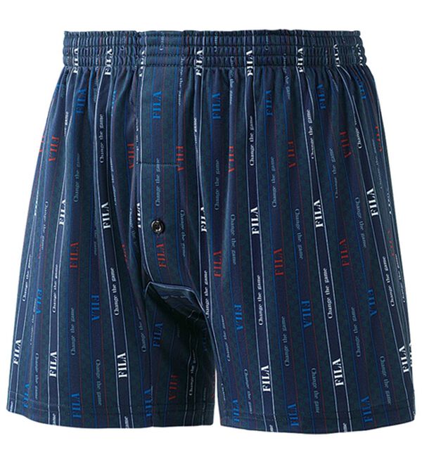 「【３枚組】＜フィラ＞柔らか裏起毛デザインニットトランクス（メンズトランクス）」｜詳細画像