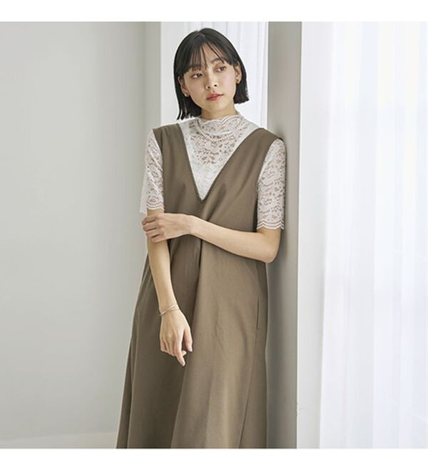 BELLUNA（ベルーナ）の「脱Ｔシャツレースインナー（ブラウス）」｜詳細画像