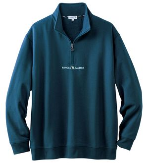 「＜アーノルド　パーマー＞着回し自在！ハーフジップトレーナー（メンズトレーナー）」｜ブルー