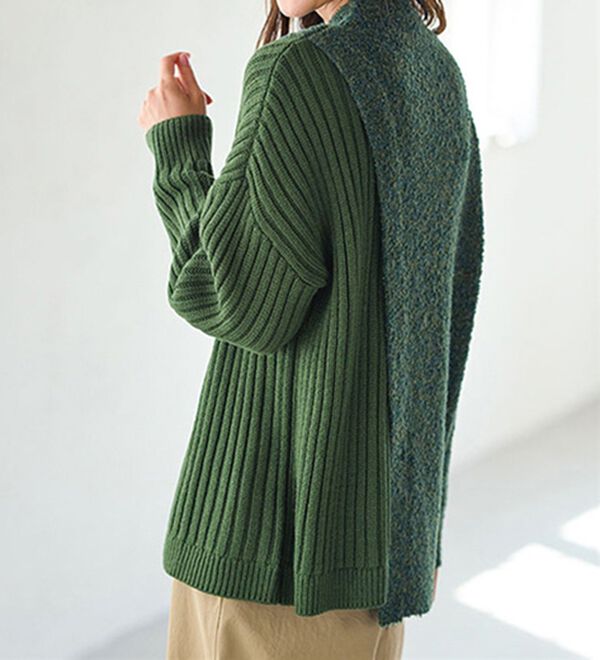 BELLUNA（ベルーナ）の「細見えボタンデザインニット（ニット・セーター）」｜詳細画像