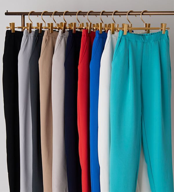 RANAN（ラナン）の「【選べる股下】ひんやり美脚シルエットタックパンツ（フルレングスパンツ）」｜詳細画像