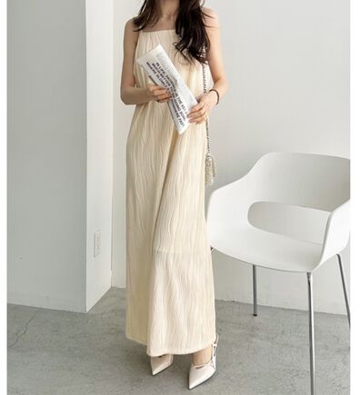 GeeRA（ジーラ）の「ウェーブジャガードキャミワンピース（その他ワンピース）」